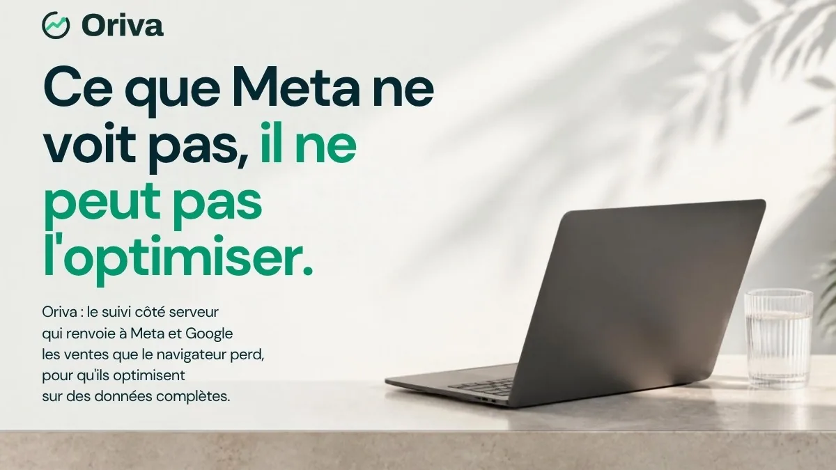 Première slide du support commercial : « Ce que Meta ne voit pas, il ne peut pas l'optimiser. »